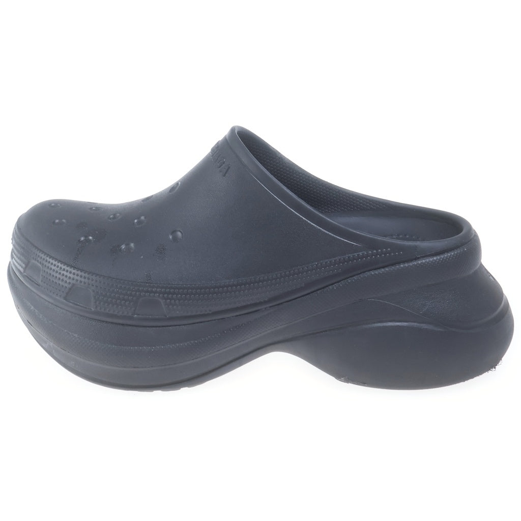 BALENCIAGA(バレンシアガ) ×CROCS SANDAL クロックス ロゴデザイン プラットフォーム サンダル ブラック 720857
