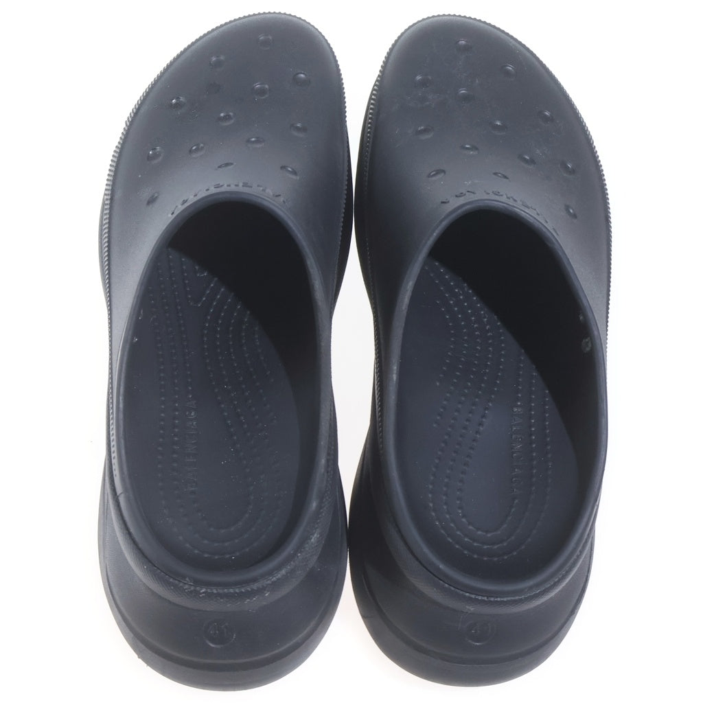 BALENCIAGA(バレンシアガ) ×CROCS SANDAL クロックス ロゴデザイン プラットフォーム サンダル ブラック 720857