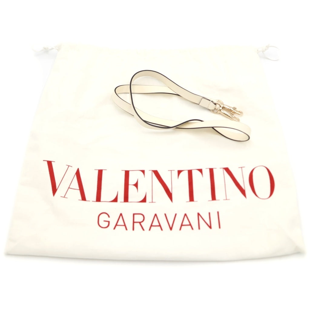 VALENTINO(ヴァレンティノ) Garavani ガラヴァーニ キャンバスレザーバッグ ホワイト 4W2B0M55AFR レディース