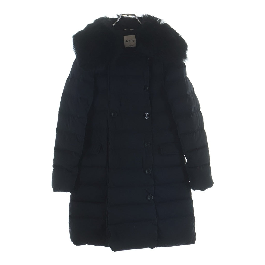 TATRAS(タトラス) 14AW MONTECCHIA モンテッキア ファー付き ロングダウンコート ブラック LTA14A4314 レディース