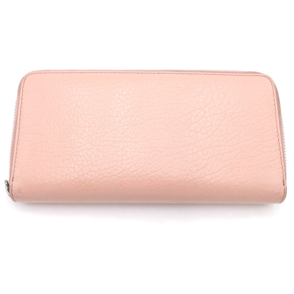 Maison Martin Margiela(メゾンマルタンマルジェラ) 4ステッチ ジップアラウンドウォレット 長財布 ピンク S56UI0110 レディース