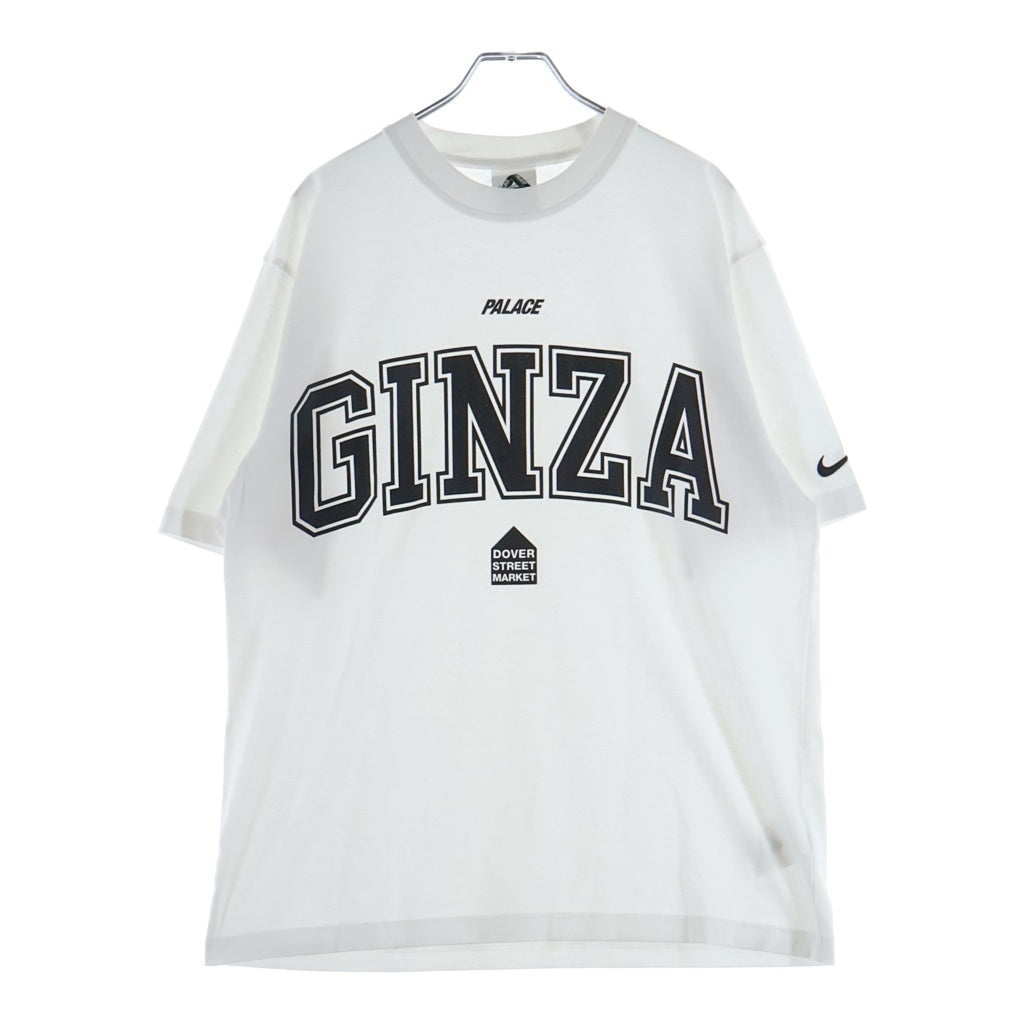 NIKE(ナイキ) ×PALECE ×DSM パレス ドーバーストリートマーケット ロゴデザイン クルーネック カットソー 半袖Tシャツ ホワイト