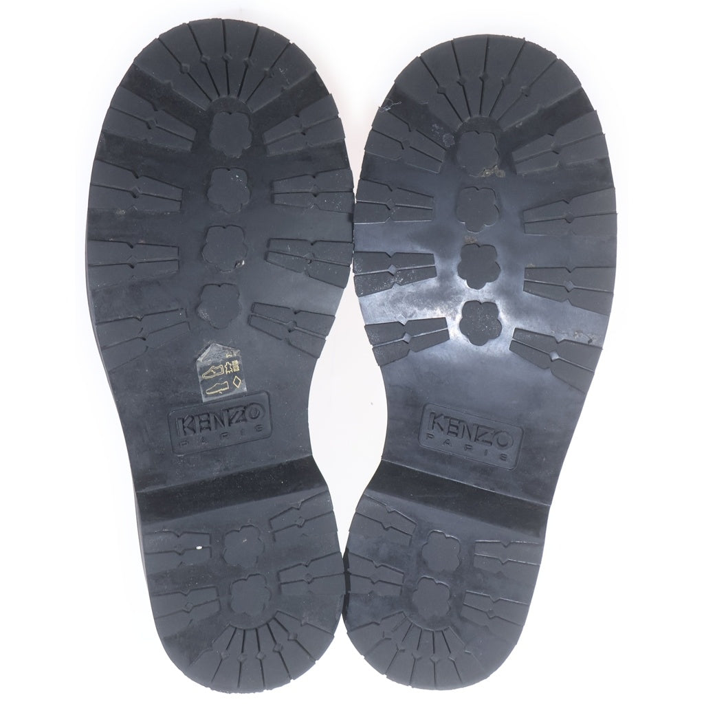 KENZO(ケンゾー) Kenzo smile Derby Shoes ケンゾー スマイル レザー ダービーシューズ ブラック FC65DB704L67.99