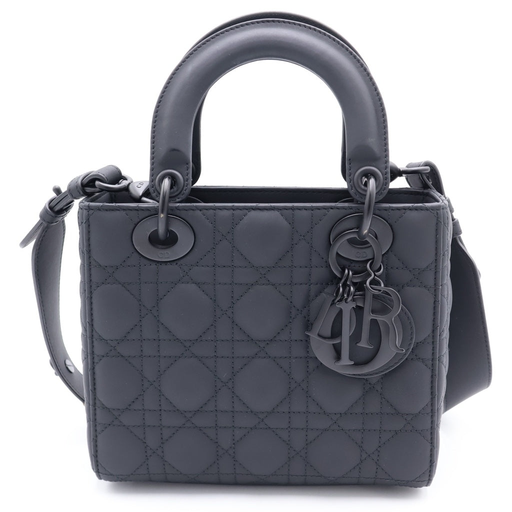 DIOR(ディオール) LADY DIOR ABCDIOR レディーディオール ハンドバッグ ショルダーバッグ ブラック M0538SLOIM989
