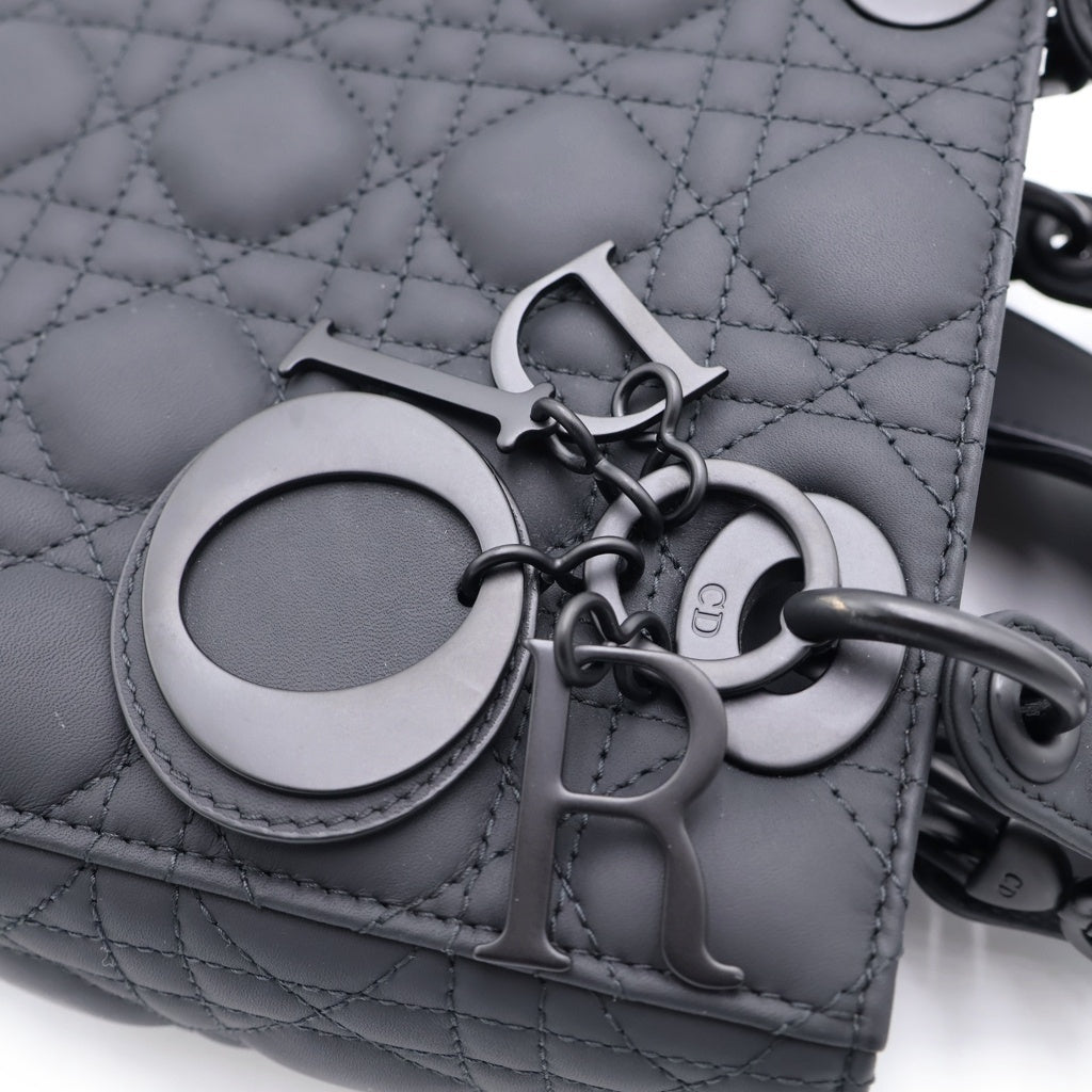 DIOR(ディオール) LADY DIOR ABCDIOR レディーディオール ハンドバッグ ショルダーバッグ ブラック M0538SLOIM989 レディース