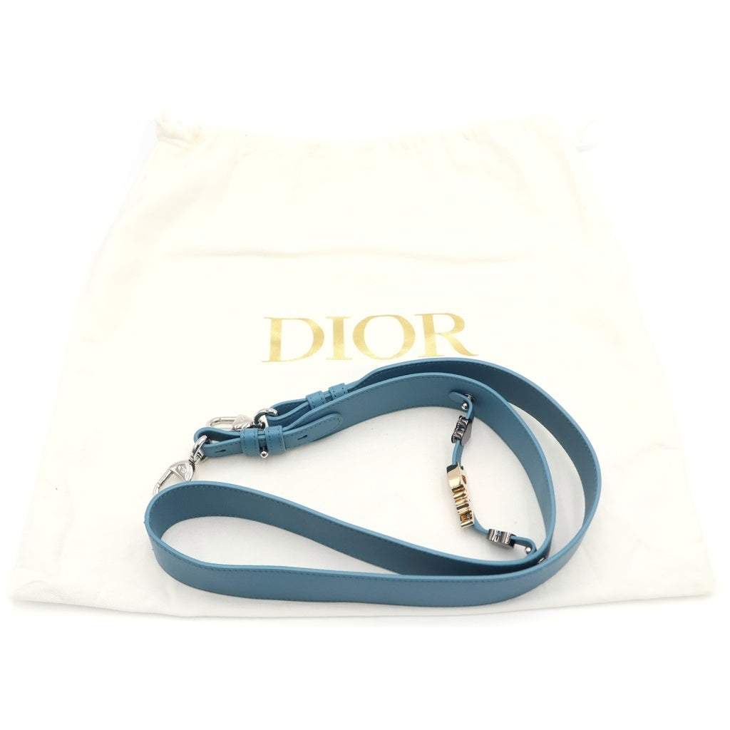 DIOR(ディオール) LADY DIOR レディー ディオール カナージュラムスキン ハンドバッグ ショルダーバッグ ブルー M0531OUQAM73U レディース