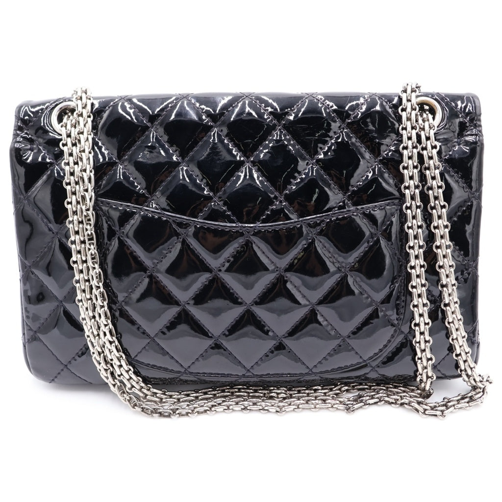 CHANEL(シャネル) マトラッセ 2.55 パテントレザー ショルダーバック ブラック レディース