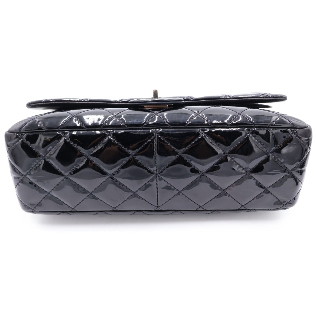 CHANEL(シャネル) マトラッセ 2.55 パテントレザー ショルダーバック ブラック レディース