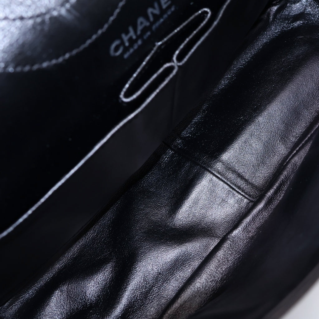 CHANEL(シャネル) マトラッセ 2.55 パテントレザー ショルダーバック ブラック レディース