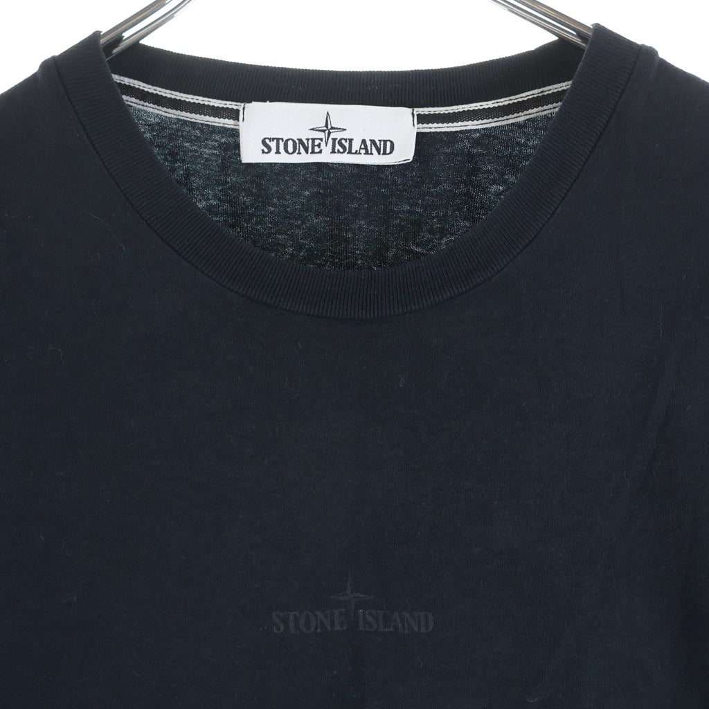 STONE ISLAND(ストーンアイランド) プリントロゴ半袖Tシャツ カットソー ブラック 70152NS90