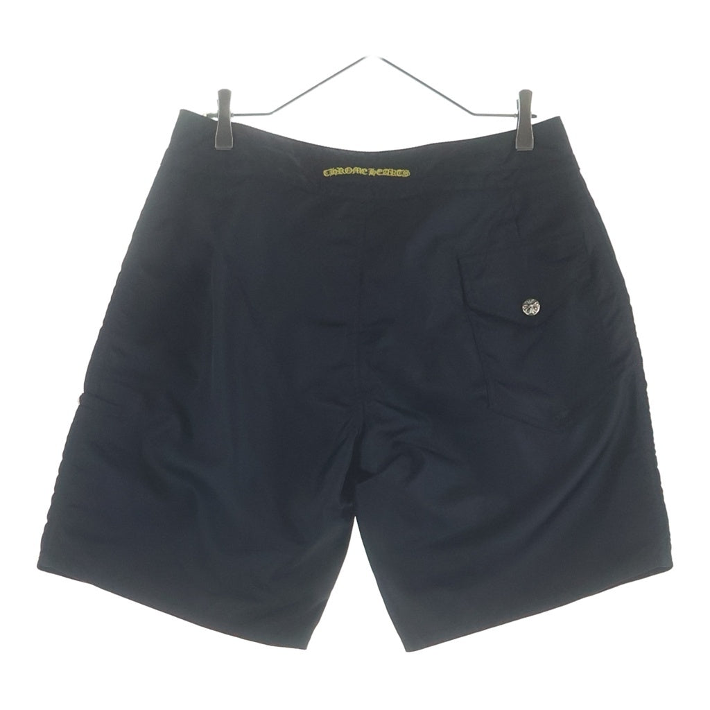 CHROME HEARTS(クロムハーツ) SURF BRITCHES クロスボタンナイロンCHハーフパンツ ブラック