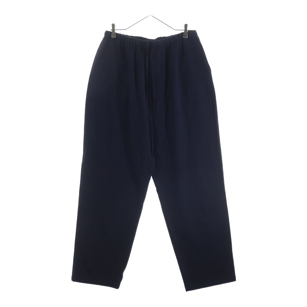 COMOLI(コモリ) 22AW リファインウール ドローストリングパンツ ネイビー W03-03006