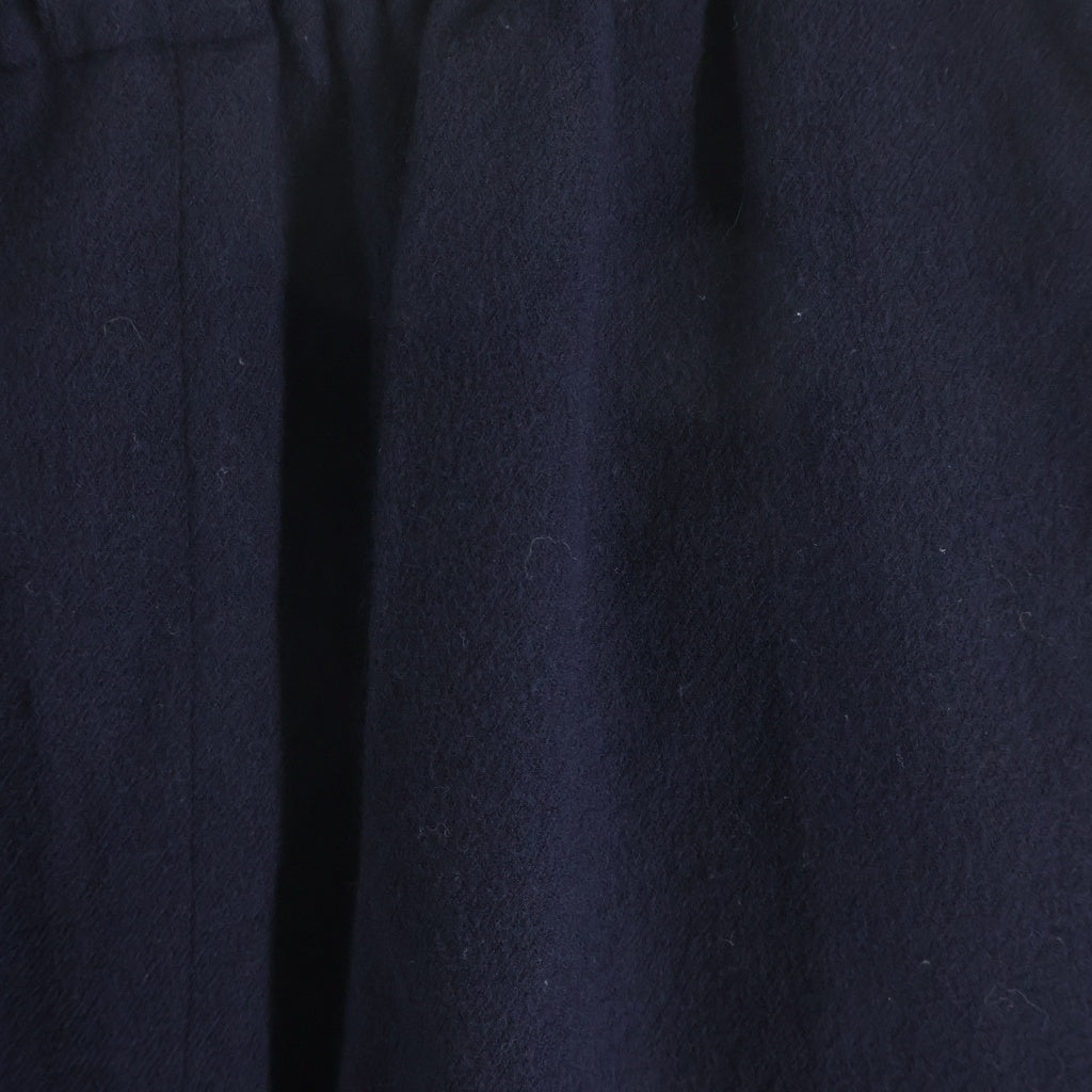 COMOLI(コモリ) 22AW リファインウール ドローストリングパンツ ネイビー W03-03006