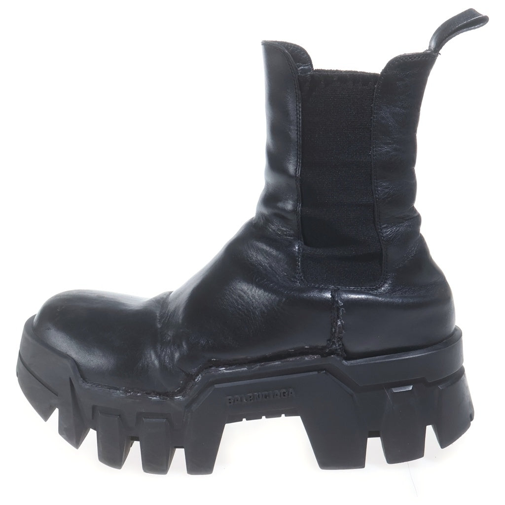 BALENCIAGA(バレンシアガ) BULLDOZER BOOTS 693963 ブルドーザー チェルシーブーツ レザーシューズ ブラック