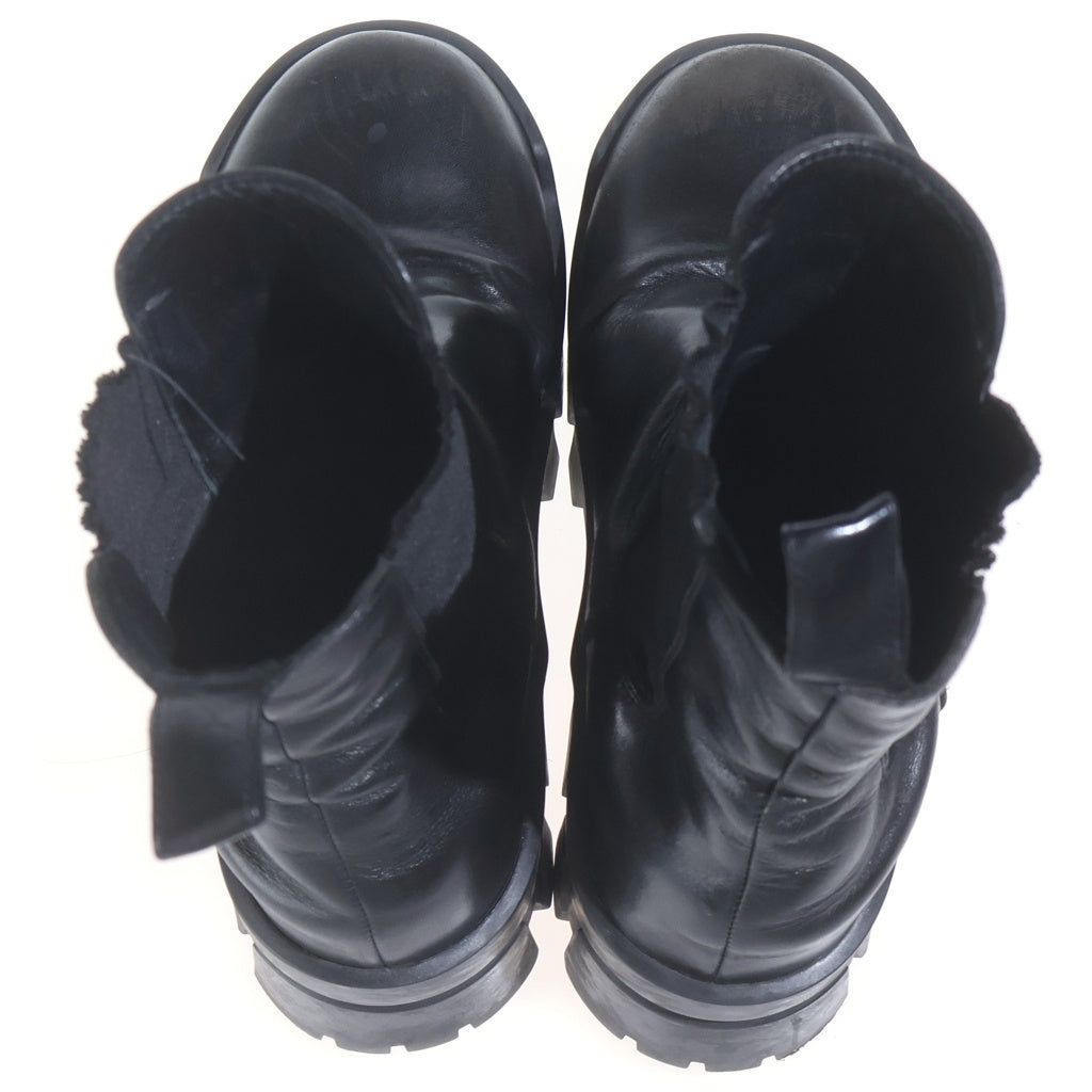 BALENCIAGA(バレンシアガ) BULLDOZER BOOTS 693963 ブルドーザー チェルシーブーツ レザーシューズ ブラック