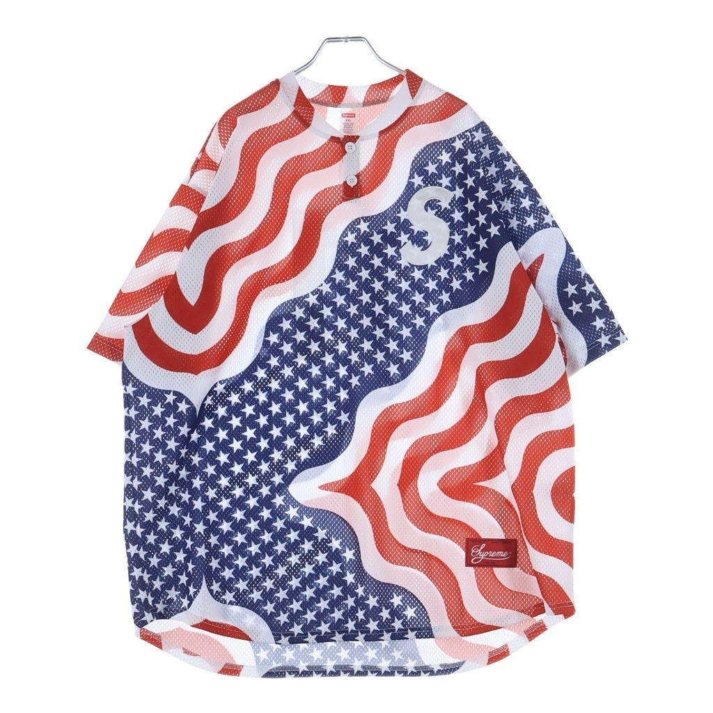 SUPREME(シュプリーム) 26SS Shop S Logo Baseball Henley ヘンリーネック半袖Tシャツ カットソー マルチ -