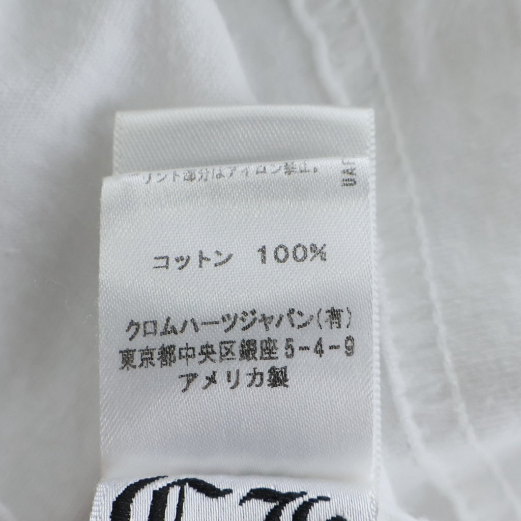 CHROME HEARTS(クロムハーツ) MULTI PLUS POKET LONGSLEEVE TEE マルチプラスロゴデザイン クルーネック カットソー 長袖Tシャツ ホワイト