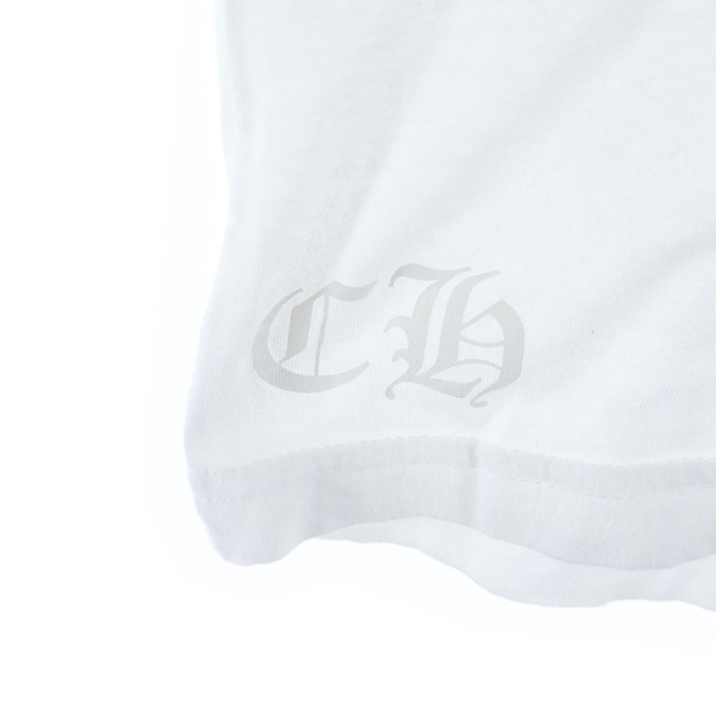 CHROME HEARTS(クロムハーツ) CH S/S ロゴデザイン クルーネック カットソー 半袖Tシャツ ホワイト