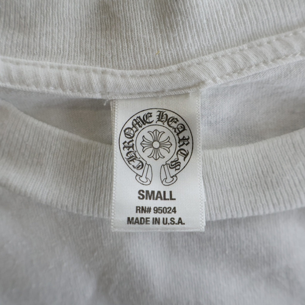 CHROME HEARTS(クロムハーツ) TOKYO HORSESHOE L/S TEE トーキョー ホースシュー ロゴデザイン クルーネック カットソー 長袖Tシャツ ホワイト