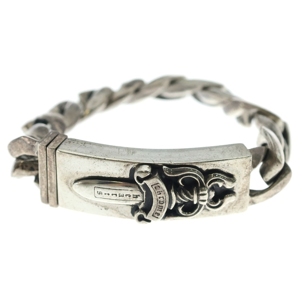 CHROME HEARTS(クロムハーツ) ID DAGGER ダガーIDクラシックリンクブレスレット 11LINK シルバー BCA156