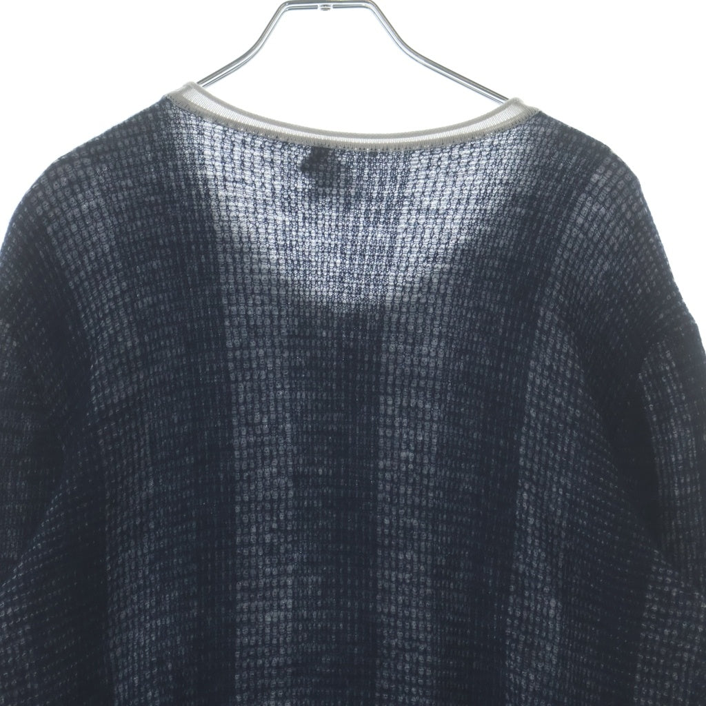 GIORGIO ARMANI(ジョルジオアルマーニ) Wool Cashmere Knit Sweater ウールカシミヤニット セーター ブルー 6KSM44 SM42Z 6KSM44 SM42Z