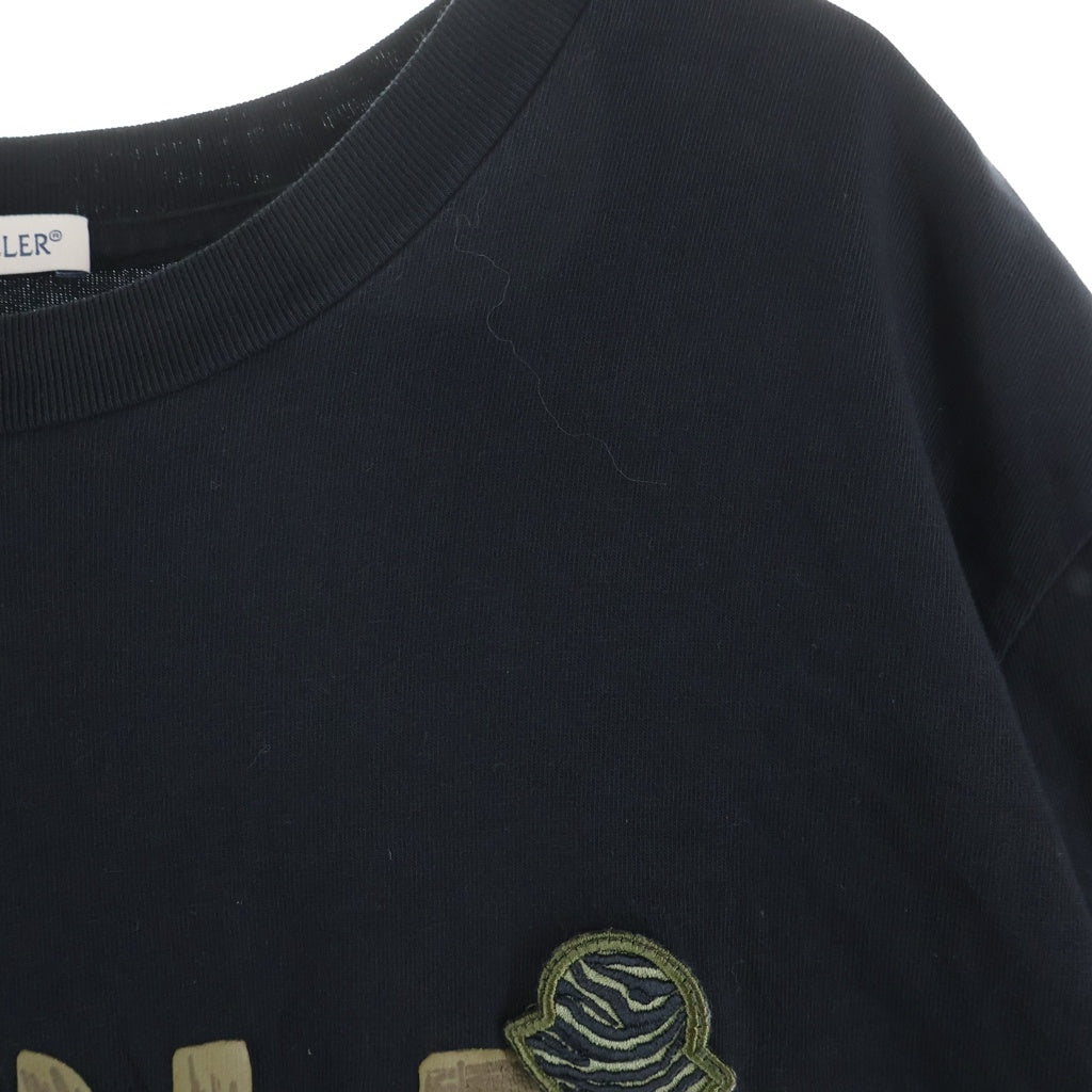 MONCLER(モンクレール) フロントロゴ 半袖Tシャツ カットソー ブラック I10918C00029 I10918C00029