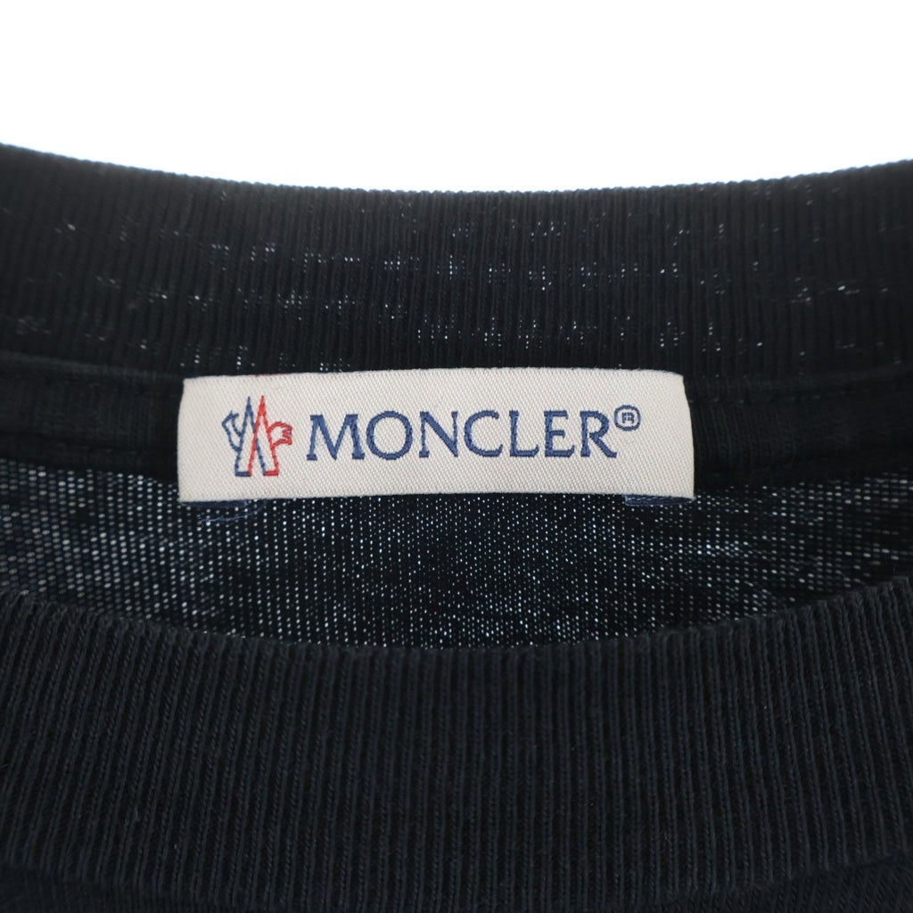 MONCLER(モンクレール) フロントロゴ 半袖Tシャツ カットソー ブラック I10918C00029 I10918C00029