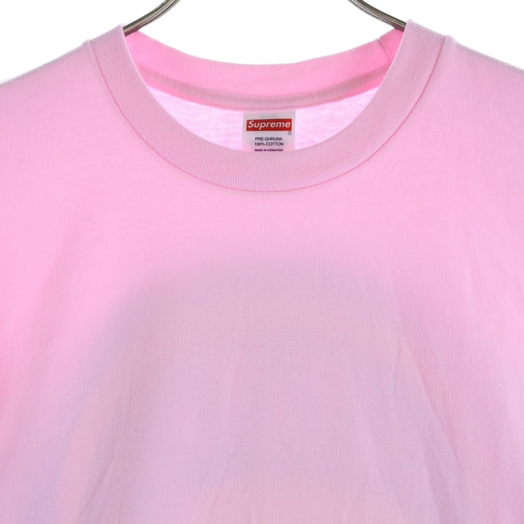 SUPREME(シュプリーム) 26SS Spitfire Bighead L/S TEE スピットファイア ビッグヘッド ロゴデザイン クルーネック カットソー 長袖Tシャツ ピンク