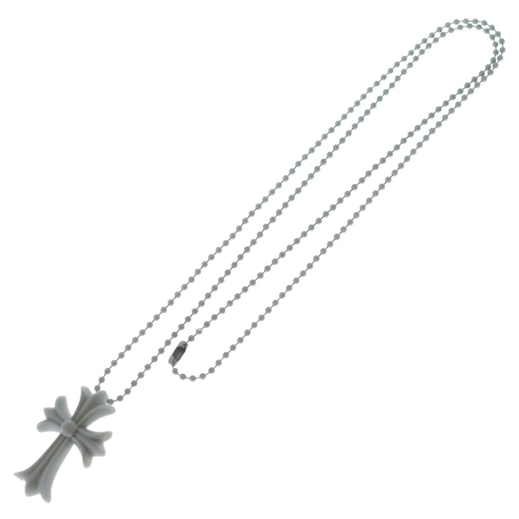 CHROME HEARTS(クロムハーツ) RUBBER CH CRS SML スモールCHクロス ラバーネックレス シリコン グレー BCA306