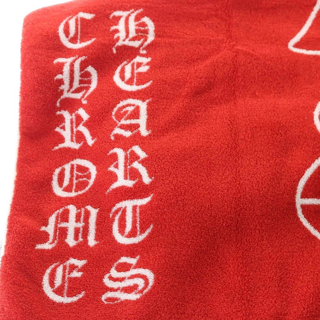 CHROME HEARTS(クロムハーツ) Beach Towel CEMETERY セメタリークロス総柄 ビーチタオル レッド