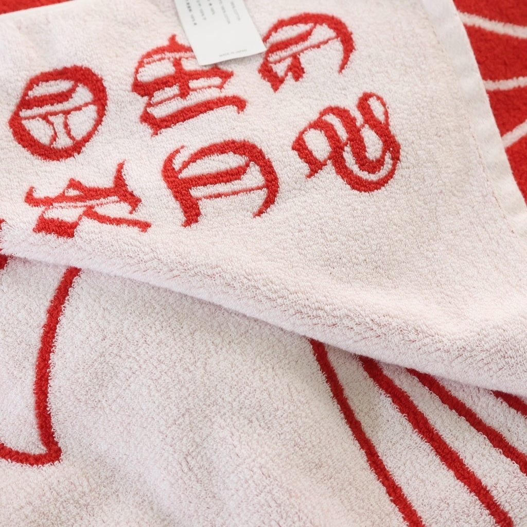CHROME HEARTS(クロムハーツ) Beach Towel CEMETERY セメタリークロス総柄 ビーチタオル レッド