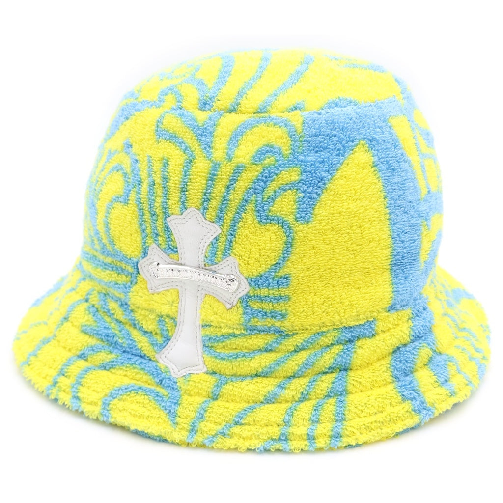 CHROME HEARTS(クロムハーツ) HAT U CHUM FBRC クロスパッチ付き パイル総柄 バケットハット マルチ