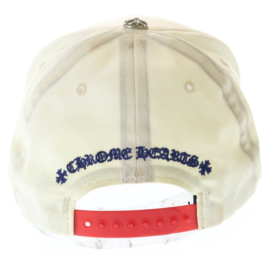 CHROME HEARTS(クロムハーツ) TRICO COLOR CH LOGO TRUCKER CAP トリコ カラー CHロゴデザイン トラッカー ベースボールキャップ 帽子 レッド/ベージュ