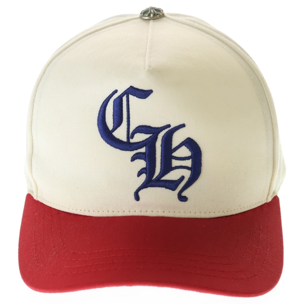 CHROME HEARTS(クロムハーツ) TRICO COLOR CH LOGO TRUCKER CAP トリコ カラー CHロゴデザイン トラッカー ベースボールキャップ 帽子 レッド/ベージュ