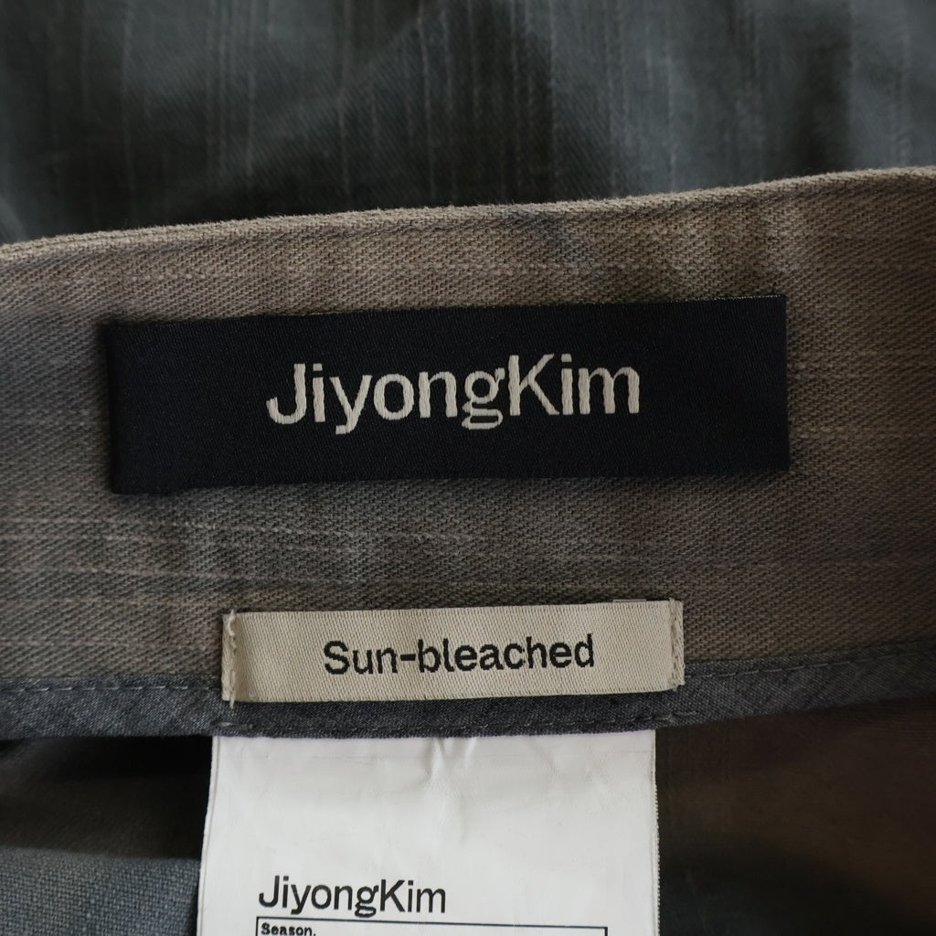 JIYONGKIM(ジヨンキム) 25AW DOUBLE FRONT TROUSERS ダブルフロントトラウザーズ ボトムス ブラウン JK25AWPA06