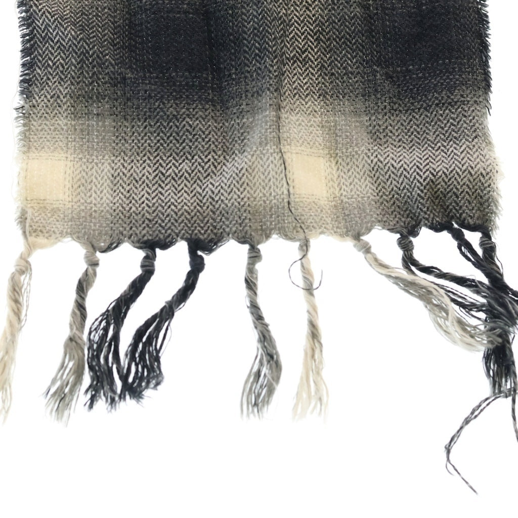 KAMIYA(カミヤ) 26SS HOODED CHECKED STOLE フーデッド チェック ストール -