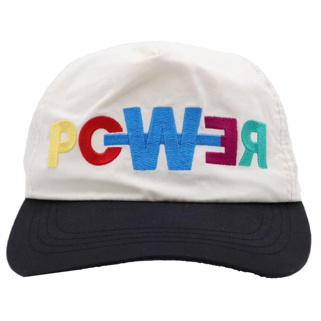 peaceminusone(ピースマイナスワン) POWER CAP パワーロゴデザイン ベースボールキャップ 帽子 ホワイト