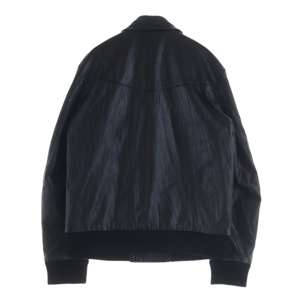 NUMBER (N)INE(ナンバーナイン) 04AW ダブルブレスト レザージャケット ブラック