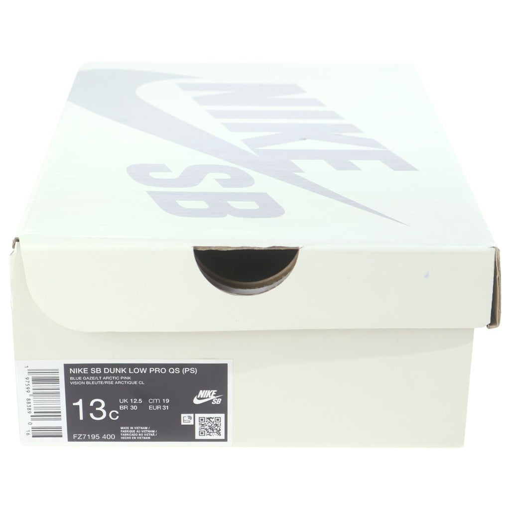 NIKE(ナイキ) ×VERDY SB DUNK LOW PRO QS ベルディー ダンク プロ ローカットスニーカー マルチ キッズ US13C/19cm FZ7195-400 レディース