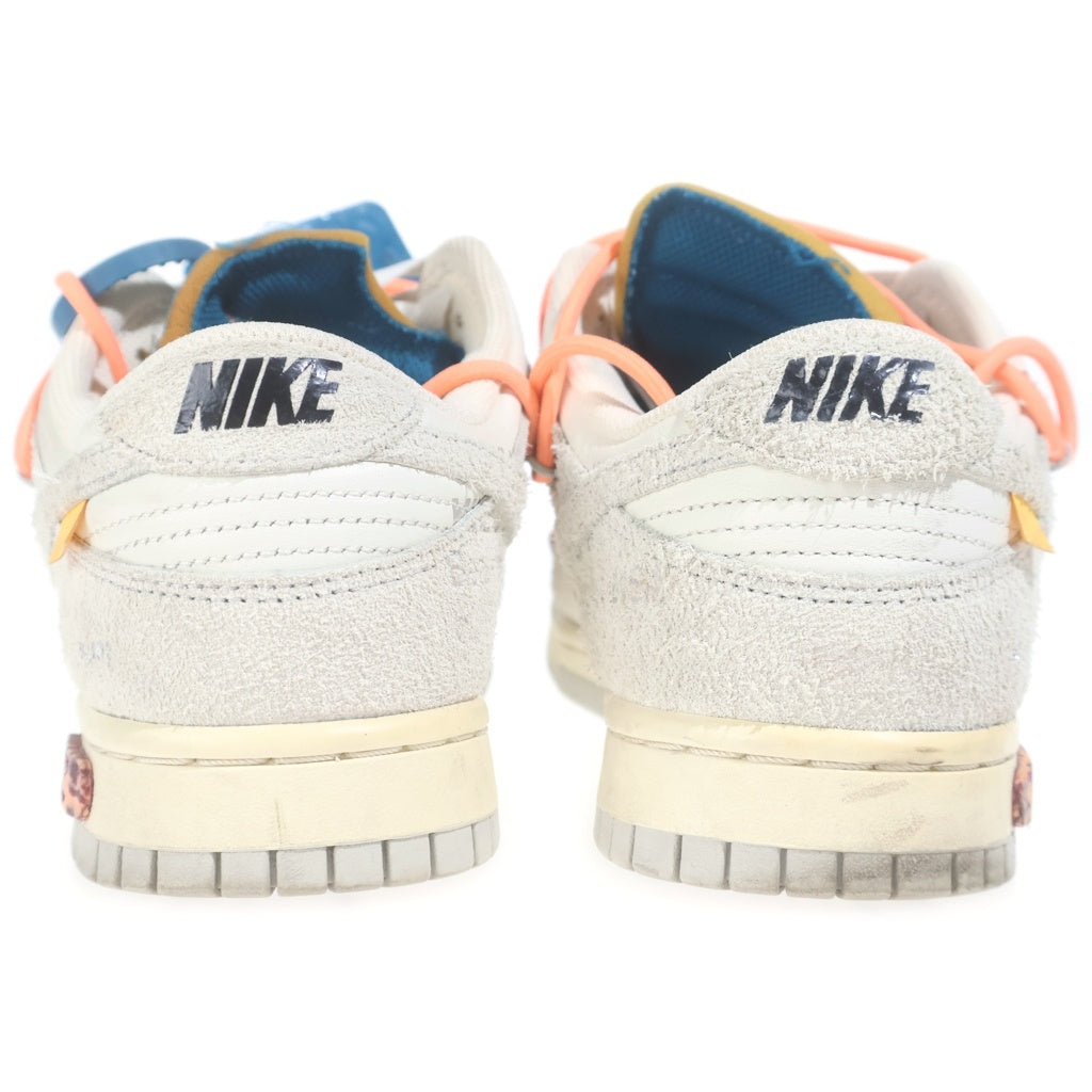 NIKE(ナイキ) ×OFF-WHITE DUNK LOW 1 OF 50 17 オフホワイト ダンク ローカットスニーカー ホワイト/グレー US8.5/26.5cm DJ0950-117