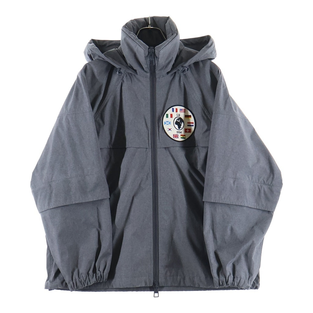 LOUIS VUITTON(ルイヴィトン) 19AW ワッペンデザイン フーデッド ジップアップジャケット グレー RM192 PUO HHB99W