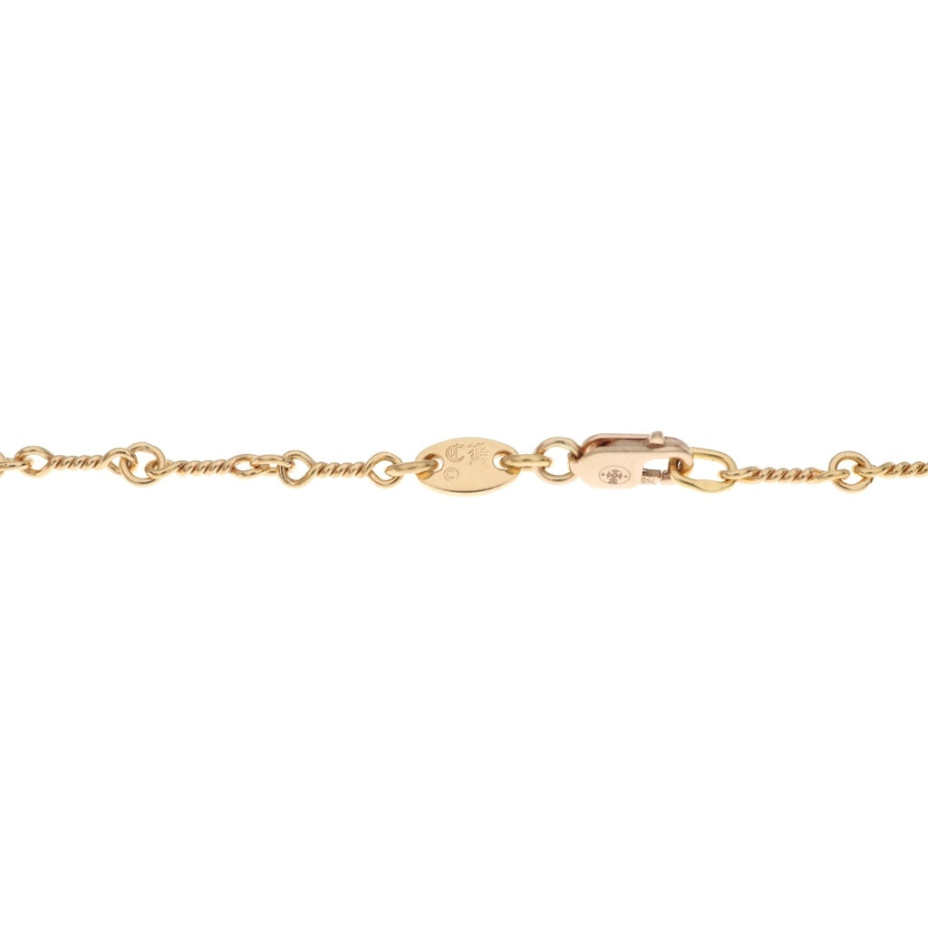 CHROME HEARTS(クロムハーツ) 22K NECKCHAIN T18 ツイストチェーンネックレス 18inch ゴールドBCA014