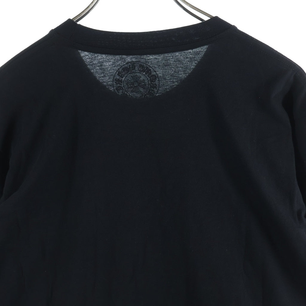 CHROME HEARTS(クロムハーツ) Old English Neck Logo Long Sleeve Tee オールドイングリッシュネックロゴ長袖Tシャツ カットソー ブラック/ピンク -
