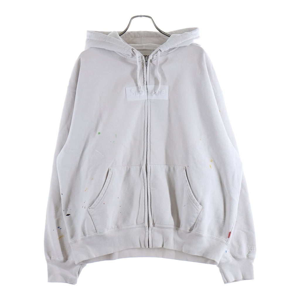 SUPREME(シュプリーム) 26SS ×MM6 Box Logo Zip Up Hooded Sweatshirt ボックスロゴジップアップフーデッドスウェットシャツ パーカー ホワイト -