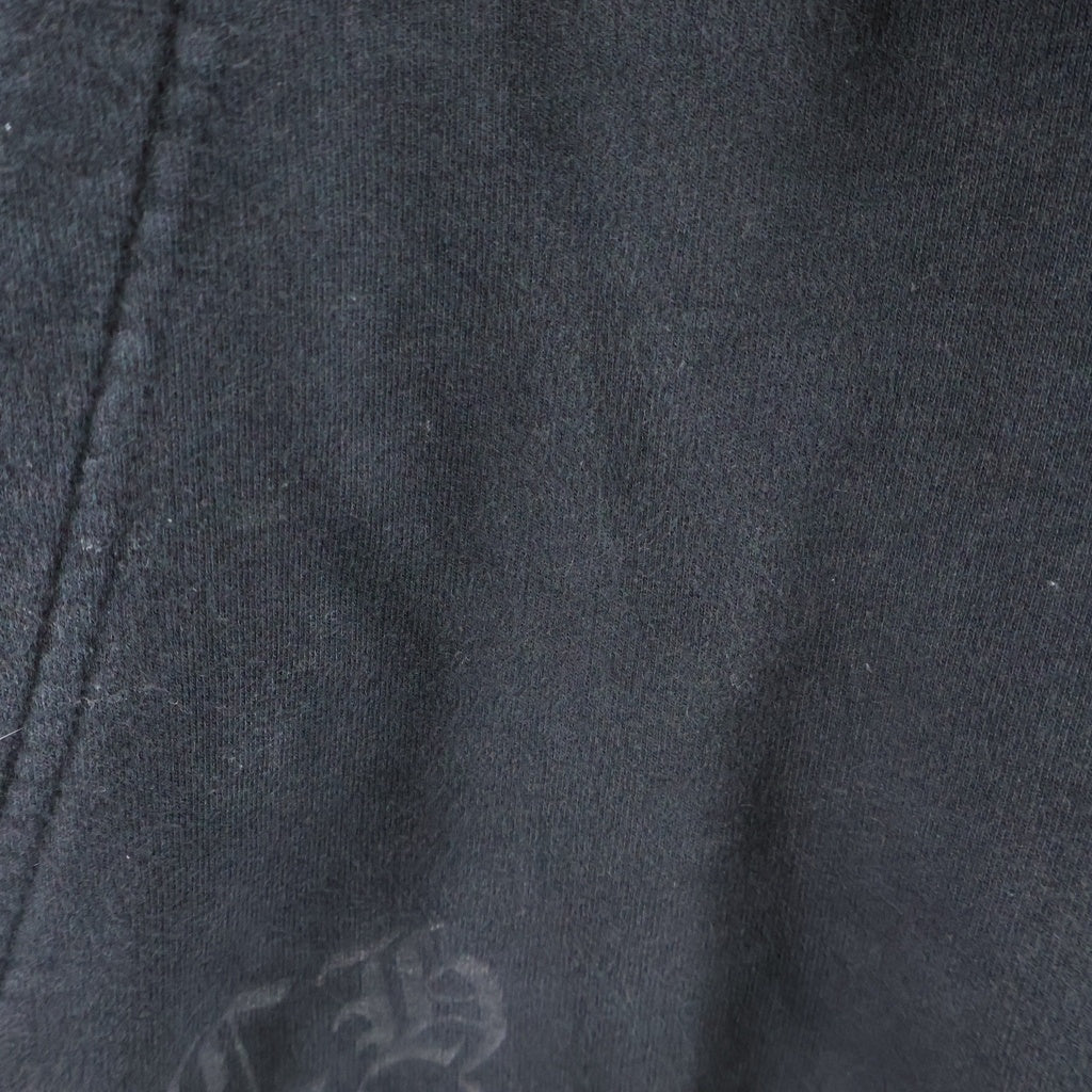 CHROME HEARTS(クロムハーツ) SWTSHRT PLVR オンライン限定 袖ロゴプリント プルオーバーパーカー ブラック