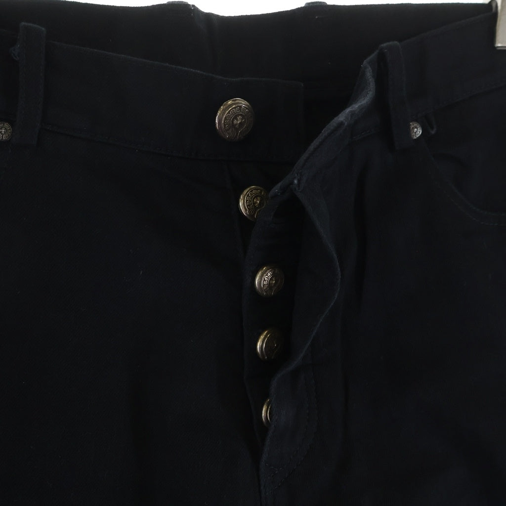 CHROME HEARTS(クロムハーツ) OLD FLEURKNEE DNM PANTS オールド フレアニー デニムパンツ ブラック -