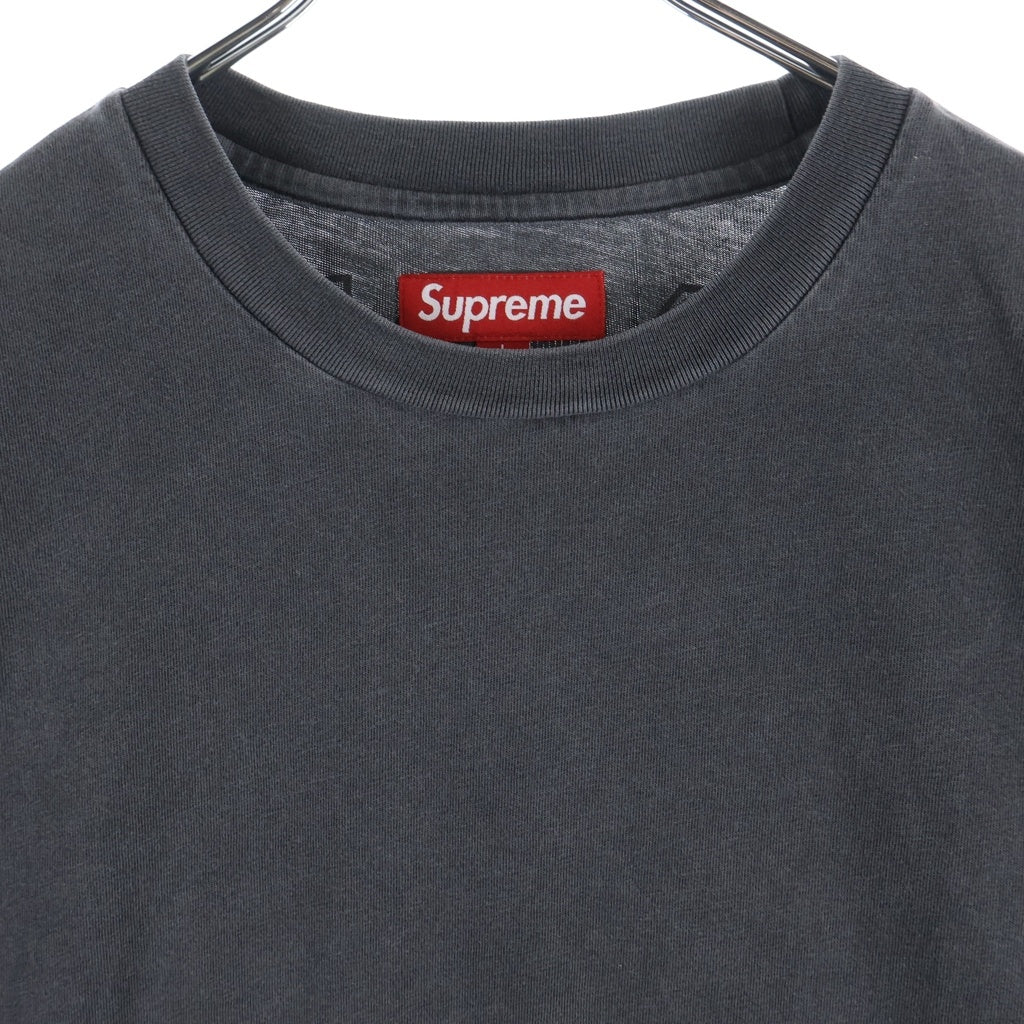 SUPREME(シュプリーム) 24AW Cracked Back Arc S/S Top クラックド アーチロゴ 半袖Tシャツ カットソー グレー