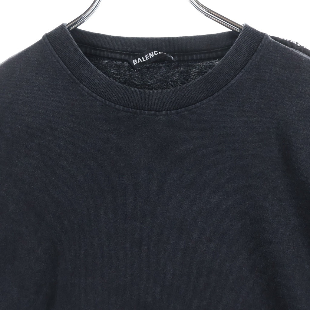 BALENCIAGA(バレンシアガ) ショルダータグ 半袖Tシャツ カットソー ブラック 578139