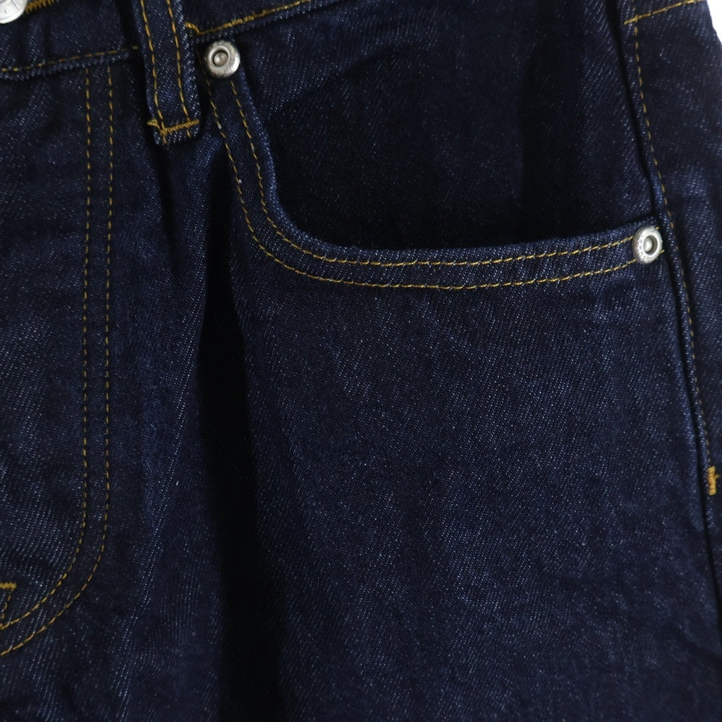 STUSSY(ステューシー) BIG OL' JEAN DENIM ワンポイント刺繍 デニムストレートパンツ インディゴ