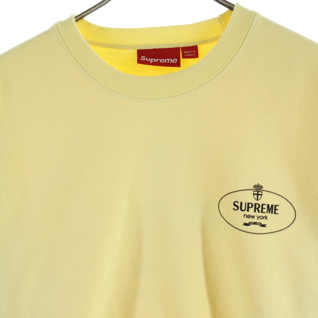 SUPREME(シュプリーム) 24AW Crest Crewneck クレストクルーネック スウェット イエロー